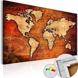 Artgeist kork Amber World [Cork Map] Billede